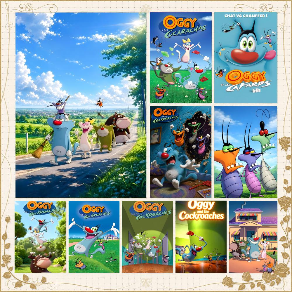 Home Bar And Gym - Póster de O-Oggy y las cucarachas,