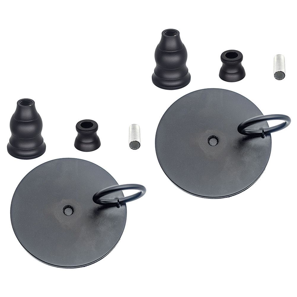 Home Bar And Restaurant - Juego de 2 candelabros de hierro