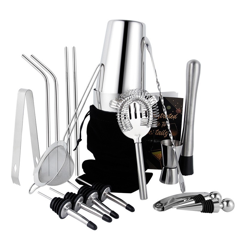 Boston Shaker Set - Juego de coctelera Boston de metal