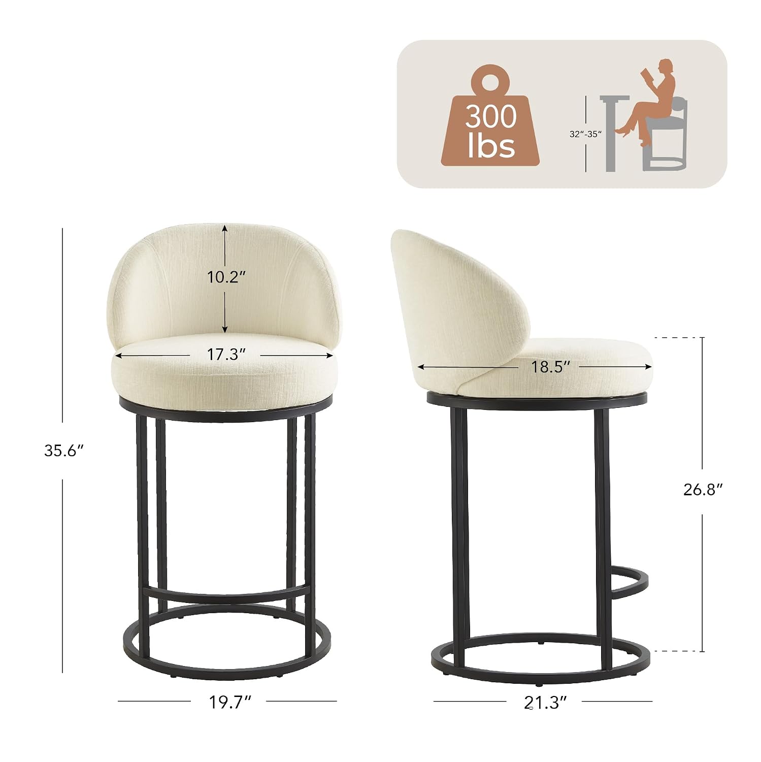 Juego de 3 Taburetes de Bar Gi - Home Bar Stools reseña y precio
