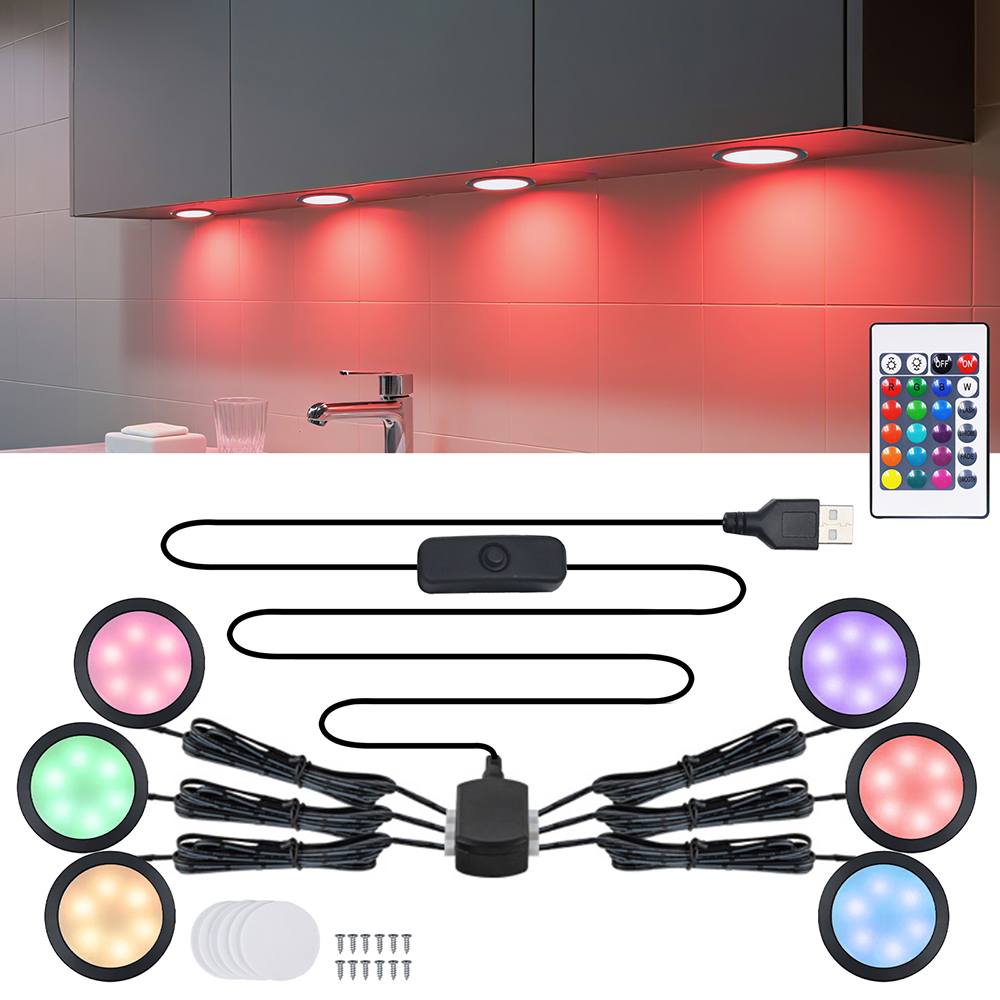 Lámpara LED RGB para debajo de - Home Bar And Cabinet reseña y precio