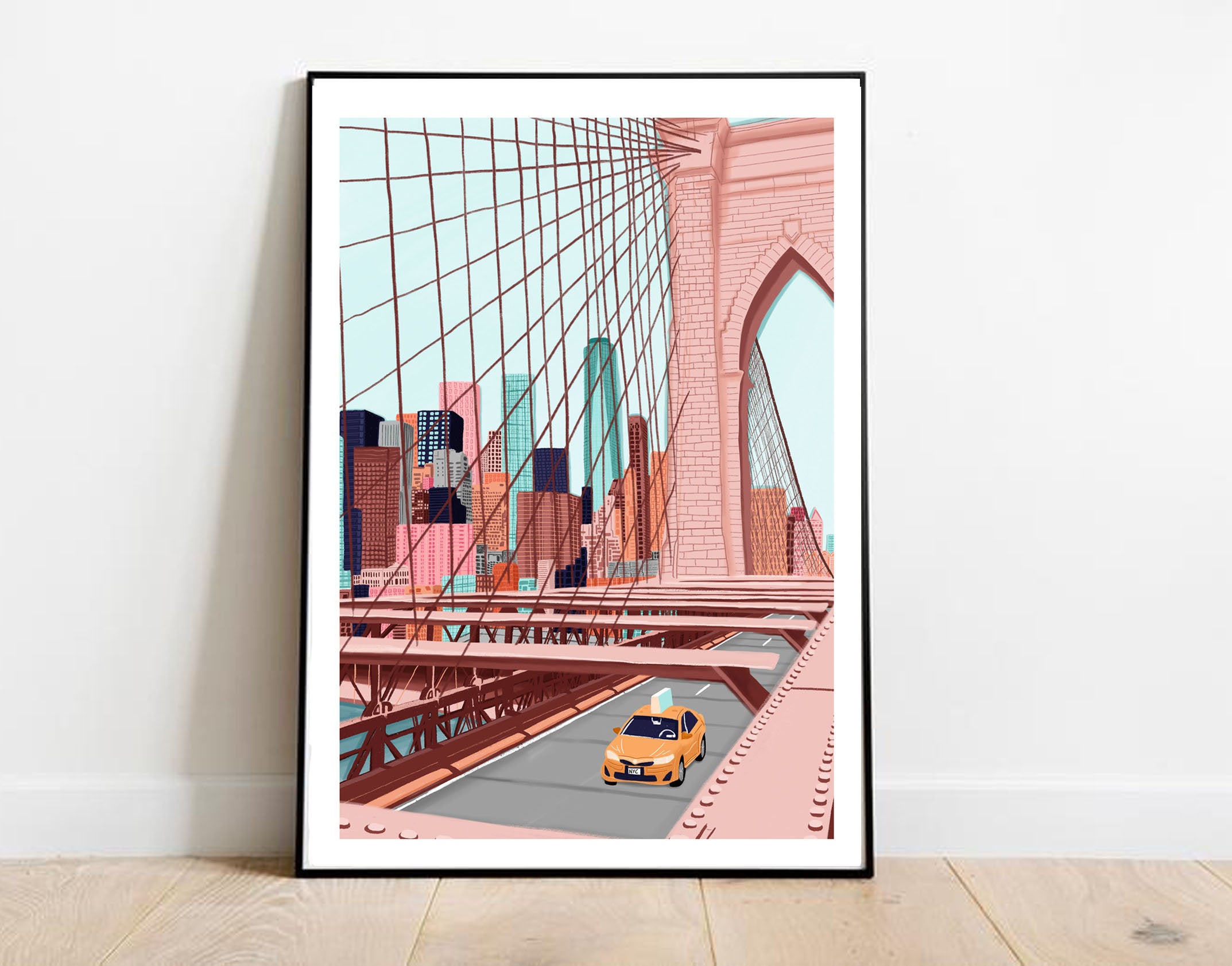 Póster nórdico Vintage de ciud - Home Barcelona reseña y precio